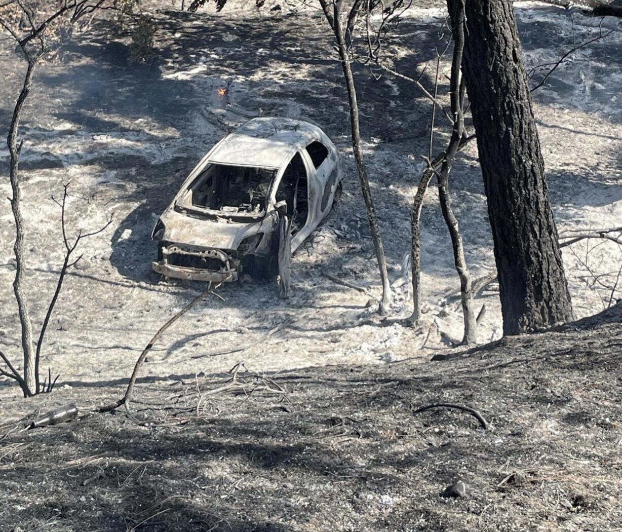 Massive Park fire sparked by man pushing burning car into a gully, officials say