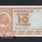 【Louis Coins】B1154-NORWAY-1973挪威紙幣,10 Kroner