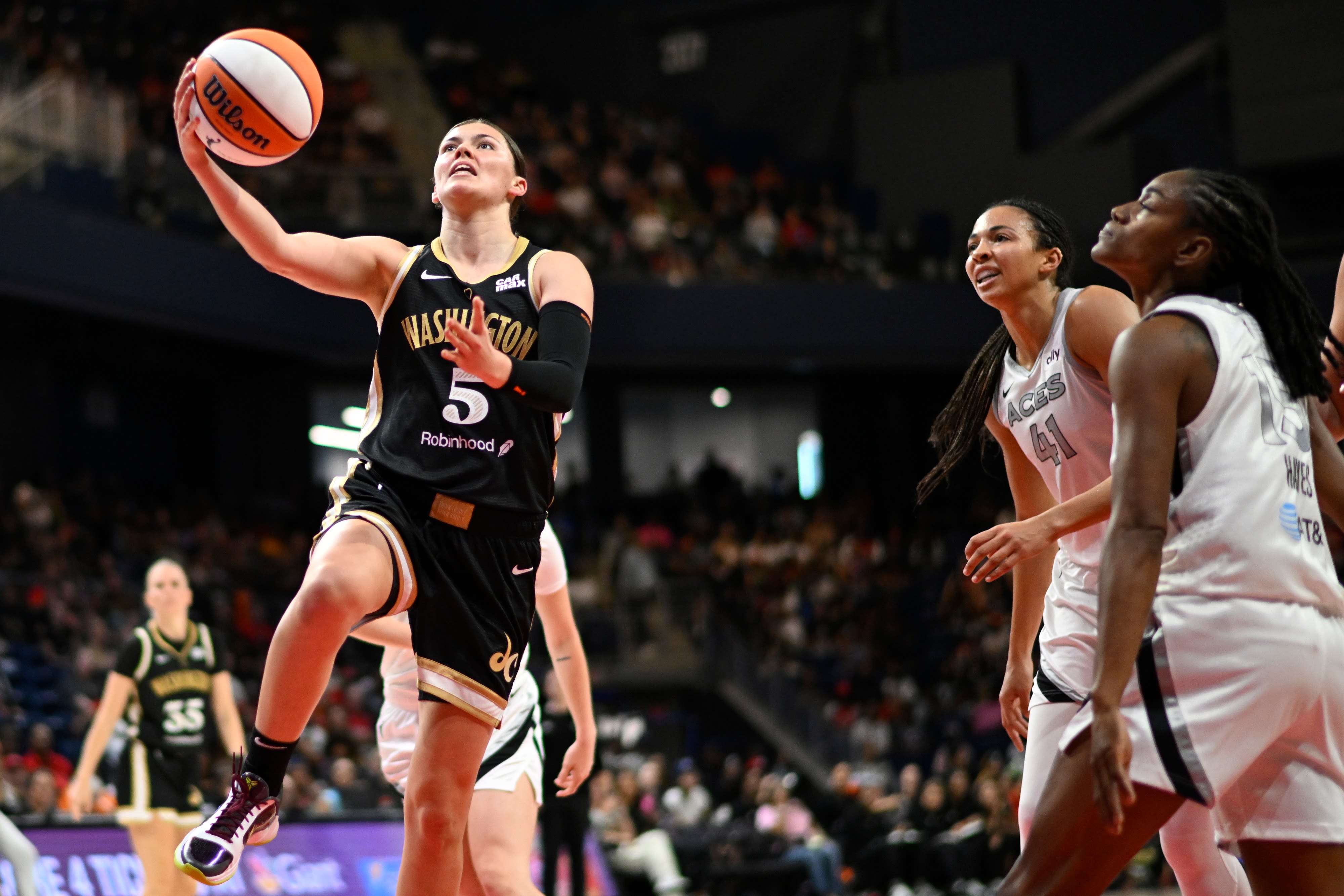 Jade Melbourne, the Mystics’ precocious guard, arrives just in time