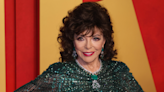 Joan Collins, 90, Boldly Rocks Sheer Top for Outing With Husband Percy Gibson