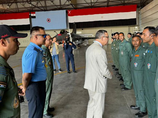 Indian envoy visits Berighat Air Base to meet IAF contingent in Egypt | India News - Times of India