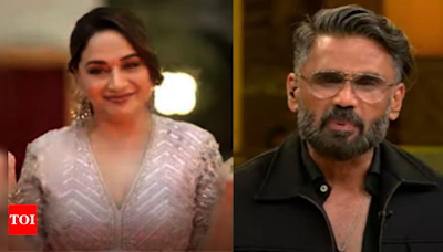 Dance Deewane 4: Madhuri Dixit Gets Grand Welcome, Suniel Shetty Special Gift | - Times of India