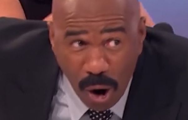 Steve Harvey can barely catch his breath over Family Feud player's answer