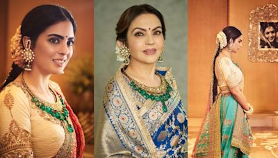 Isha Ambani borrows her mother Nita’s emerald necklace for Anant Ambani-Radhika Merchant’s mehendi-garba night