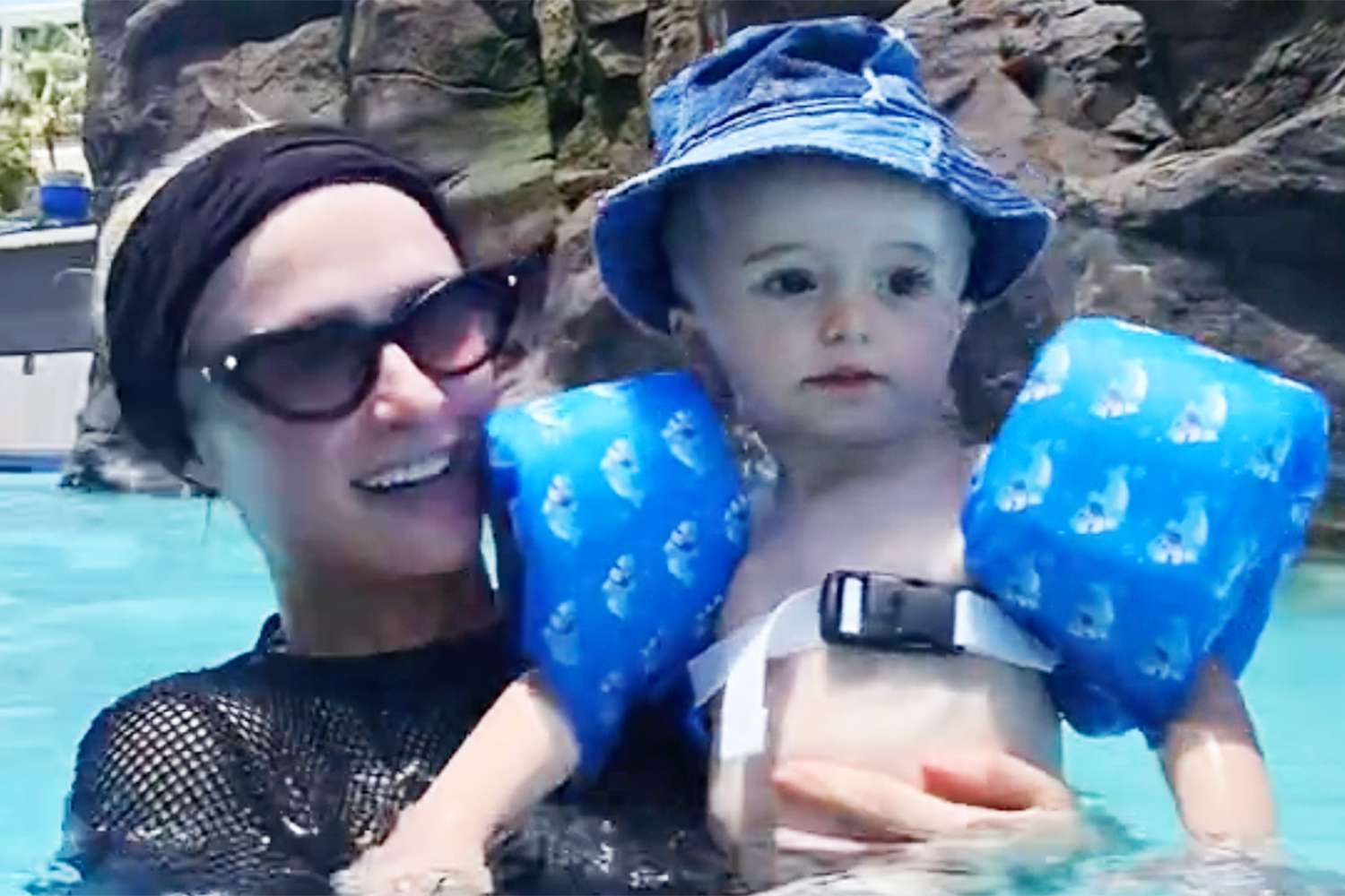 Paris Hilton Responds After Posting a Video of Son Phoenix Wearing Flotation Device Backward While Swimming