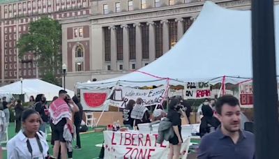 Pro-Palestinian encampment returns to Columbia University