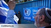 Ciudadanos israelíes prenden fuego a la sede de la UNRWA en Jerusalén al grito de "quemen Naciones Unidas"
