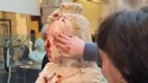 Two women charged after pouring porridge and jam over bust at Glasgow museum