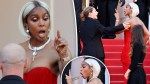 Kelly Rowland appears to scold security guard on Cannes Film Festival red carpet in heated exchange