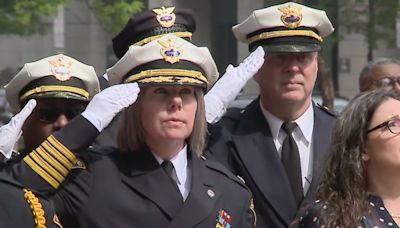 WATCH: Cleveland police honor fallen in badge ceremony