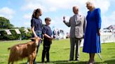 King and Queen present royal title to a goat