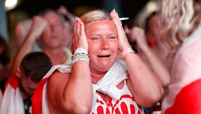 England fans cry in Benidorm as Spanish locals celebrate in streets