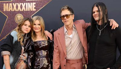 Kevin Bacon and Kyra Sedgwick Joined by Their Kids Sosie and Travis at 'MaXXXine' Premiere in Los Angeles