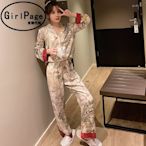 【熱賣精選】日本p純棉睡衣女網紅高級感長袖秋季ins風可外穿性感家居服