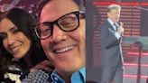 ¡No se resistió a 'El Sol'! Rob Schneider acude a concierto de Luis Miguel con su esposa