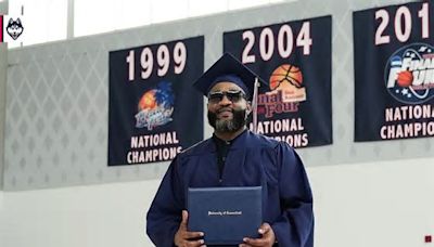 One of UConn’s first NCAA men’s basketball champs earns his degree