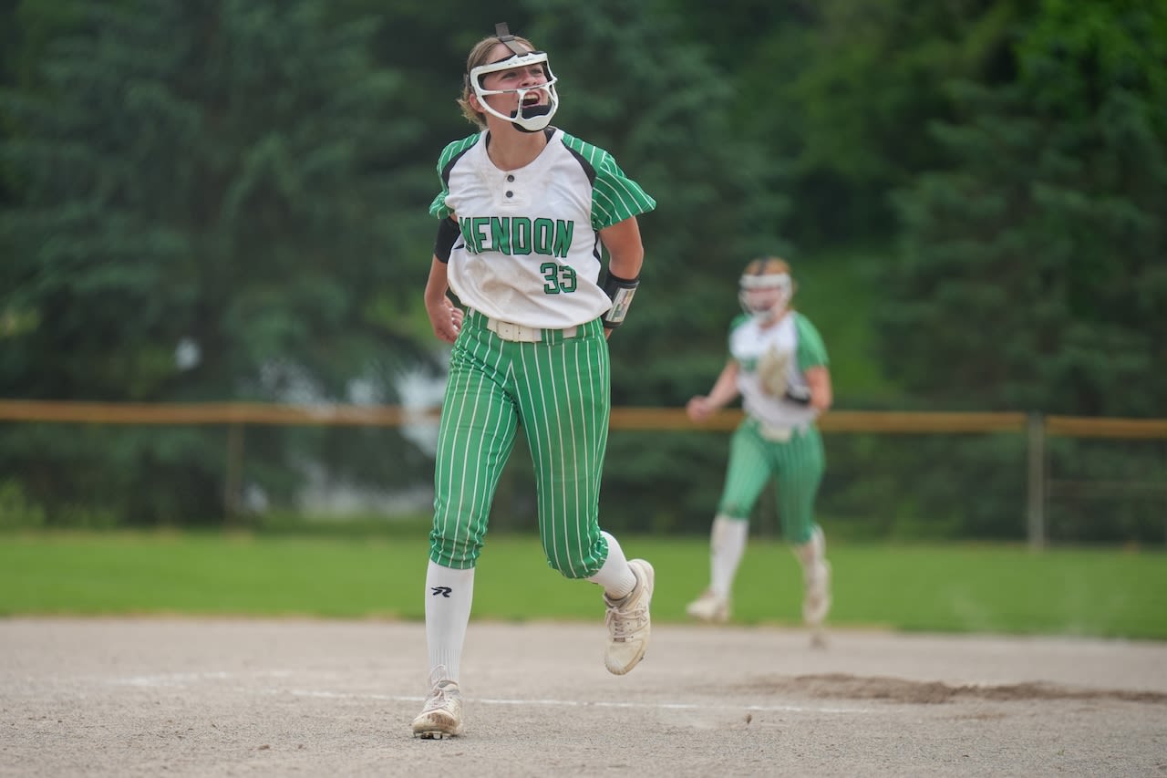 No. 3 Mendon softball comes up clutch, salvages split with Kalamazoo Christian