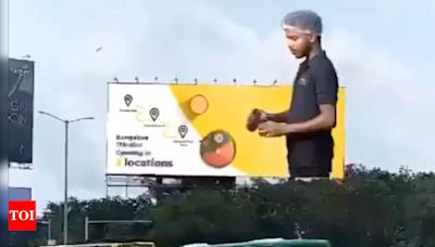 Bengaluru billboard’s 3D ad goes viral, internet reacts. Watch - Times of India