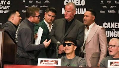 Video: Canelo Álvarez y Óscar de la Hoya se dijeron de todo y casi se van a las manos