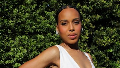 Kerry Washington Brings Wedding White To The Red Carpet