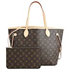 LV  M40995 NEVERFULL MM 經典花紋束口購物包/托特包