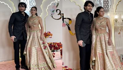 Anant Ambani-Radhika Merchant wedding: Sara Ali Khan in her blush pink and golden lehenga is a royal ethnic treat