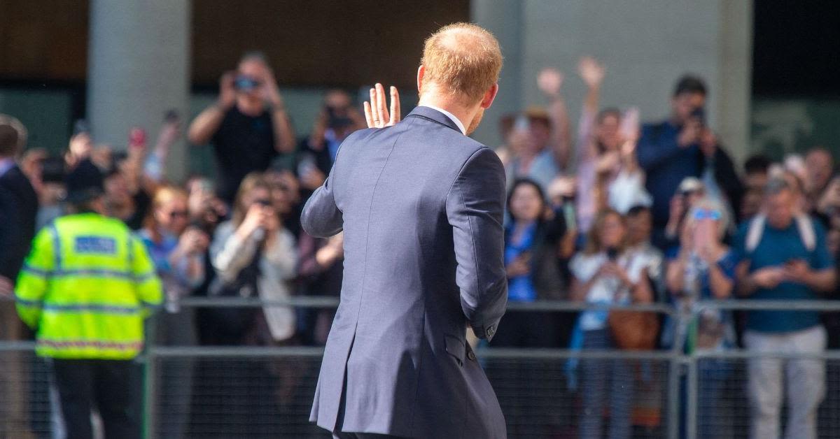 Prince Harry Makes Cheeky Wedding Joke During Surprise Walkabout in London