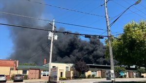 Residents can return home after hazmat fire at Ohio business; EPA to monitor air quality