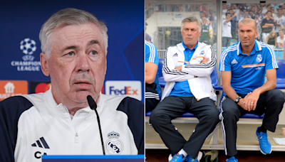 Carlo Ancelotti tells incredible story of when he tried to leave Zinedine Zidane off team bus for being late