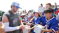 WATCH: QB Josh Allen dons stylish black Bills helmet at practice