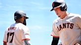 Giants’ key hits open floodgates as 29-year-old earns win over Angels in MLB debut