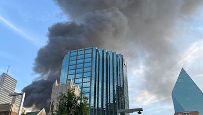 Historic Dallas church largely collapsed in massive fire