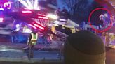 Moment mum is flung from fairground ride in London