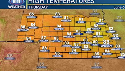 Thursday Forecast: High pressure brings cooler, breezy conditions for Thursday