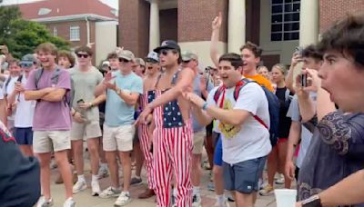 Congressman praises heckling of war protesters, including 1 who made monkey gestures at Black woman