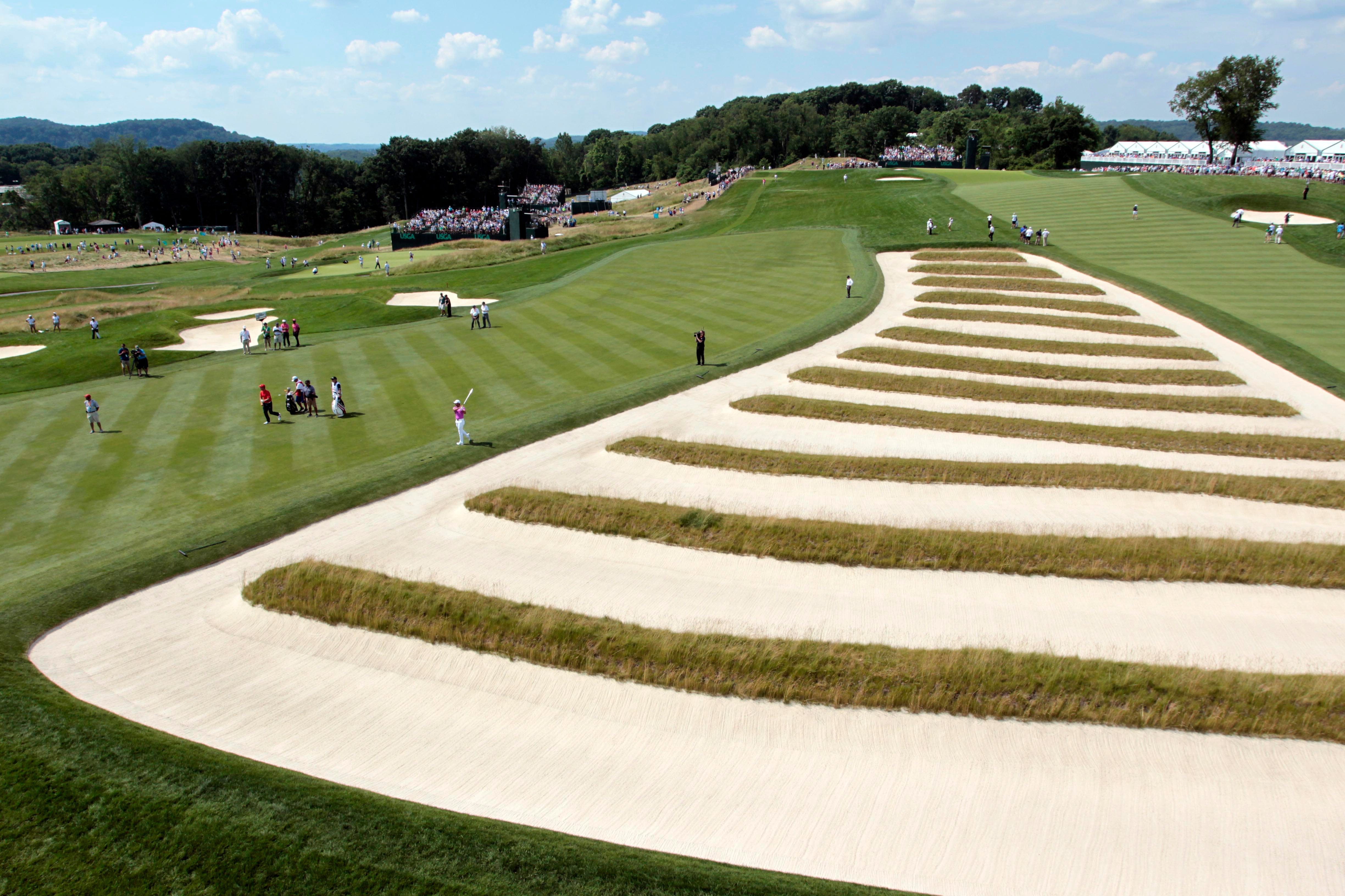 An early look at the 2025 men's major championship golf venues