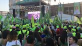 Cierran campaña candidatos del Partido Verde en SLP; abarrotan Plaza de los Fundadores | San Luis Potosí