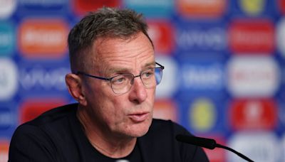 Austria boss Ralf Rangnick appears to take a swipe at England