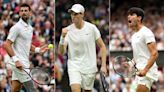 How do Jannik Sinner, Carlos Alcaraz and Novak Djokovic look after a topsy-turvy week at Wimbledon? | Tennis.com