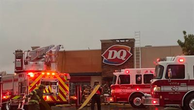 Officials say Tyler Dairy Queen caught on fire after lightning strike