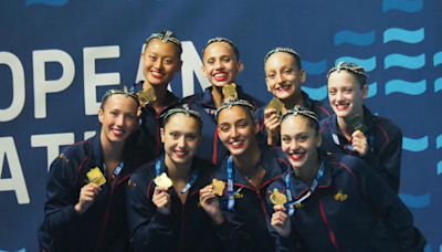 España cierra el Europeo júnior de natación artística con un pleno de once medallas