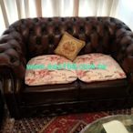 經典全牛皮沙發 Chesterfield Sofa 全牛皮主人椅 釘扣沙發 拉扣沙發