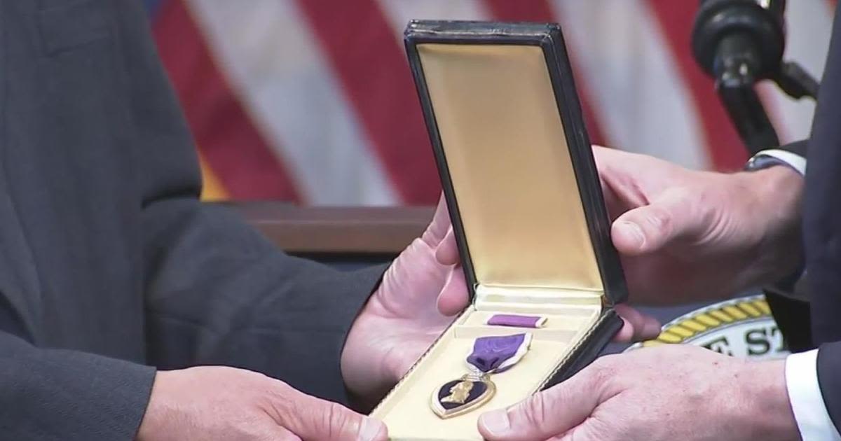 Purple Heart medal returned to family of sergeant who served during World War II