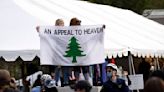 The 'Appeal to Heaven' flag evolves from Revolutionary War symbol to banner of the far right