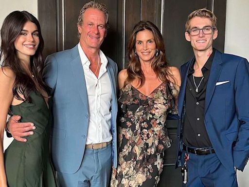 Cindy Crawford and Rande Gerber Coordinate Formalwear with Kids Kaia and Presley for Summer Wedding: 'All Dressed Up'