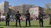 Police surround encampment of protesters at Northeastern University in Boston