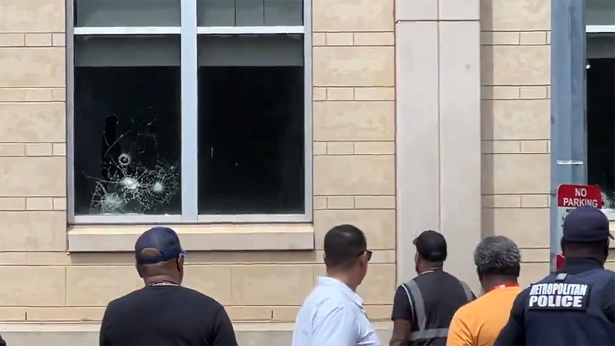 Student grazed by bullet when gunfire flies through windows of DC's Dunbar High; 2 arrested