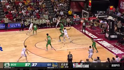 Moses Moody with a 2-pointer vs the Boston Celtics