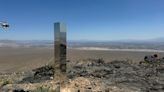 Shiny monolith removed from mountains outside Las Vegas. How it got there still is a mystery