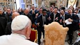 ‘Pray for me… not against!’ Pope Francis tells star-studded cast of global comedians